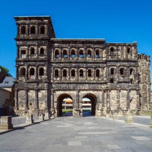 Ancient Black Gate The Porta Nigra in Trier, Germany